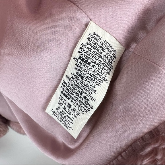 Free People Mena Rose Pink Faux Fur Cropped Jacket - Picture 8 of 9